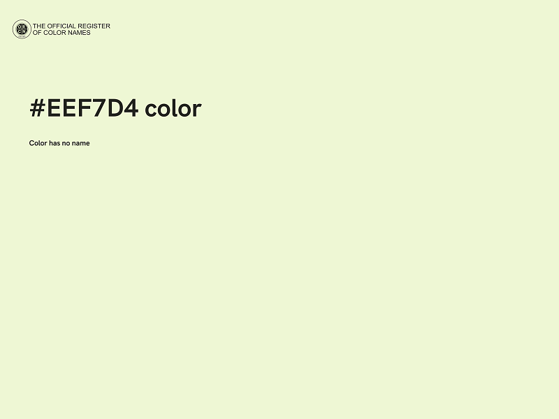 #EEF7D4 color image