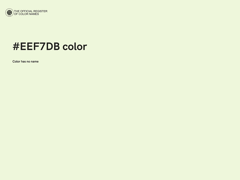 #EEF7DB color image