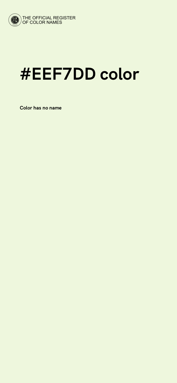 #EEF7DD color image