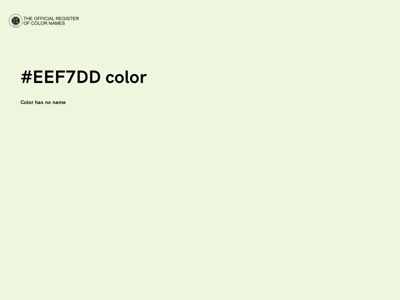 #EEF7DD color image