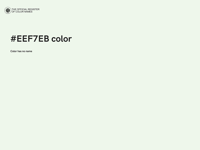 #EEF7EB color image