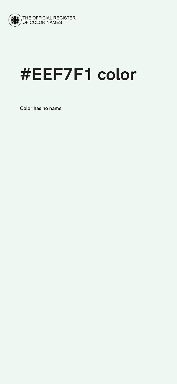 #EEF7F1 color image