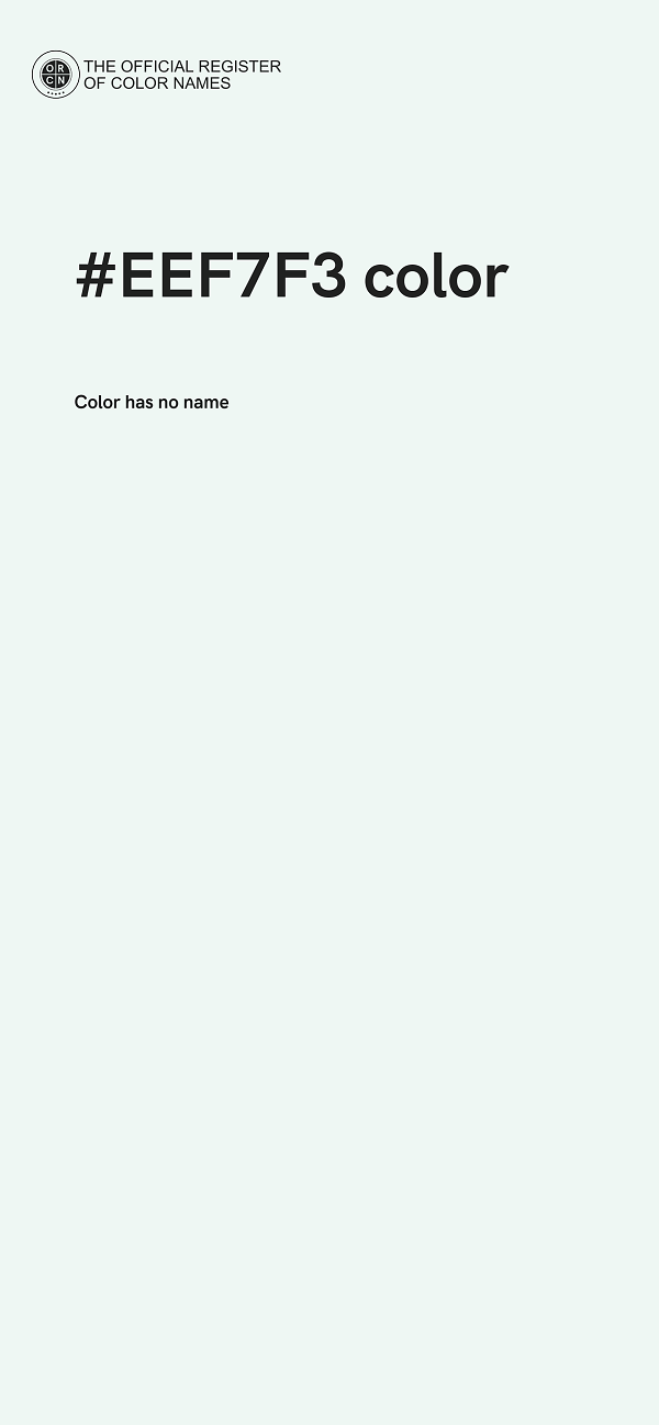 #EEF7F3 color image