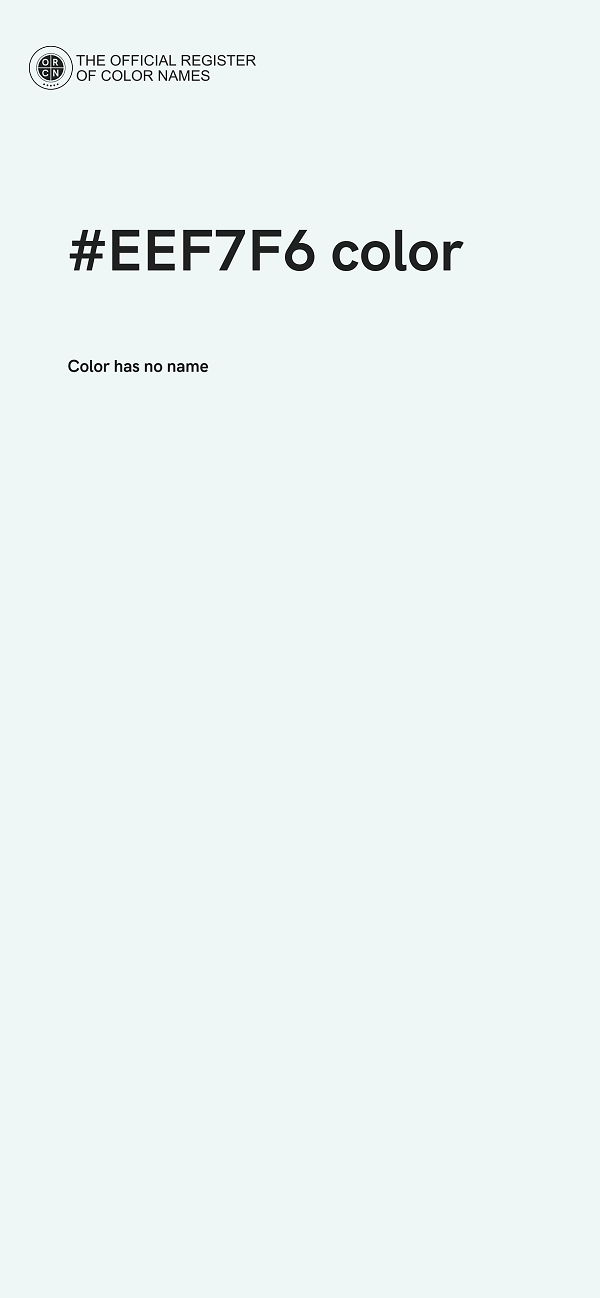 #EEF7F6 color image
