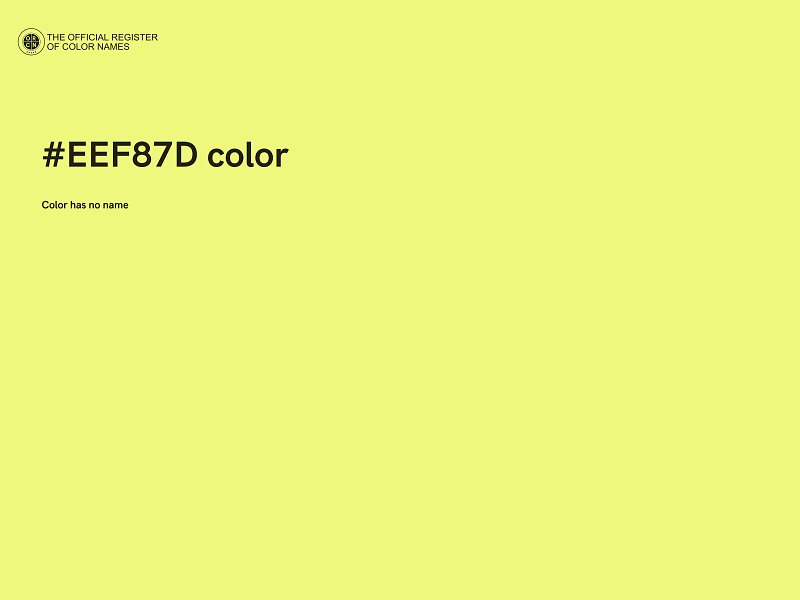 #EEF87D color image