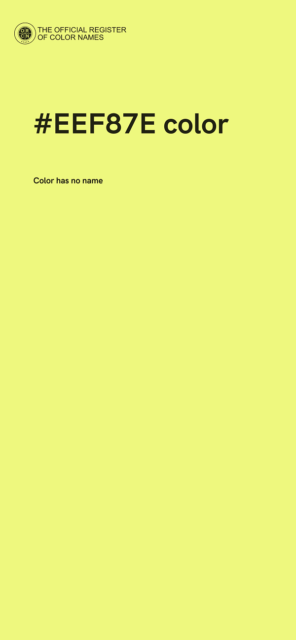 #EEF87E color image