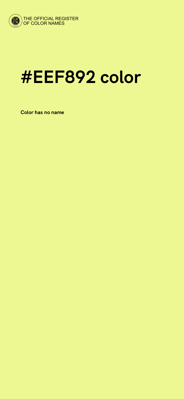 #EEF892 color image