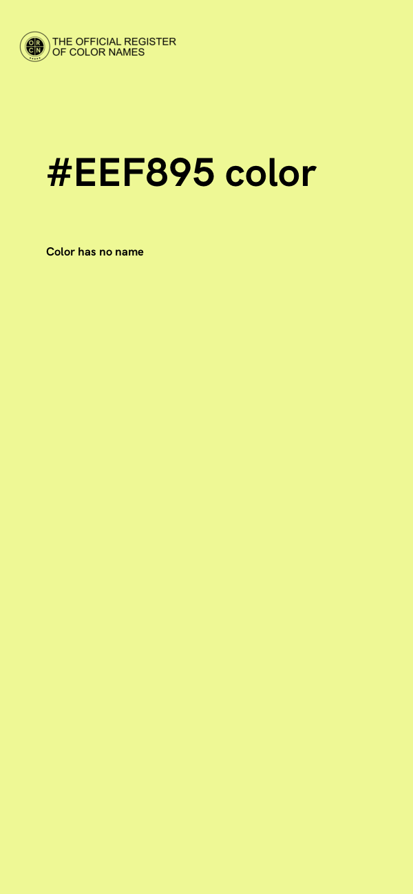 #EEF895 color image