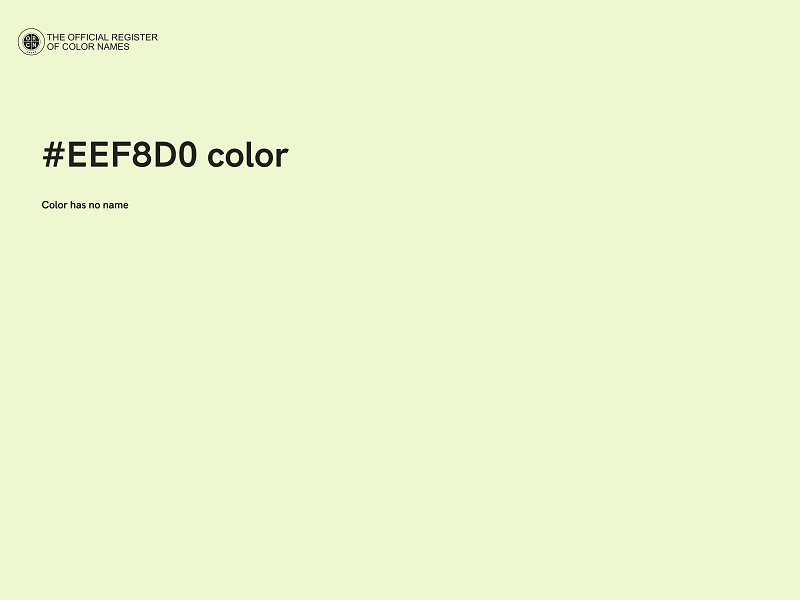 #EEF8D0 color image