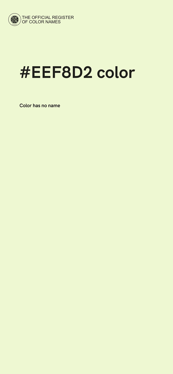 #EEF8D2 color image