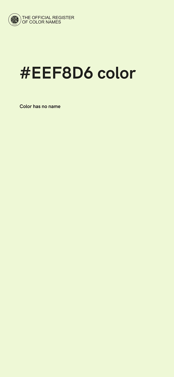 #EEF8D6 color image