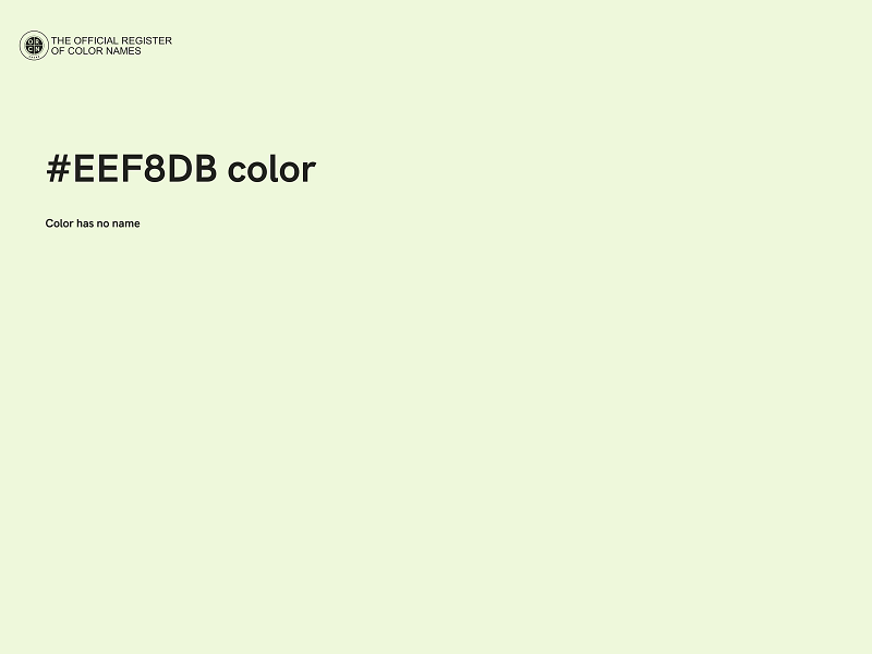 #EEF8DB color image