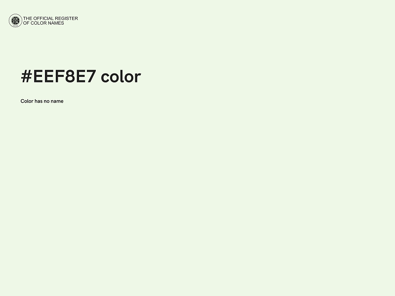 #EEF8E7 color image