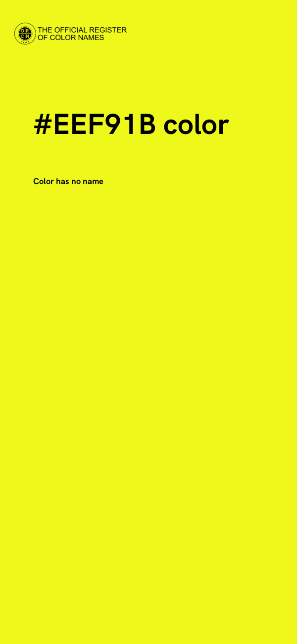#EEF91B color image