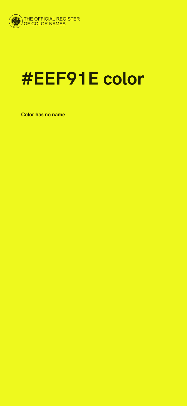 #EEF91E color image