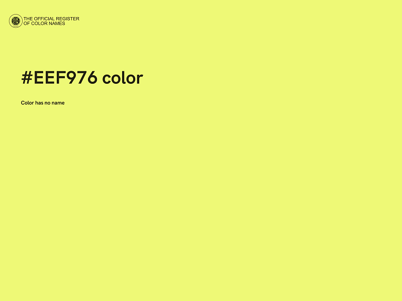 #EEF976 color image