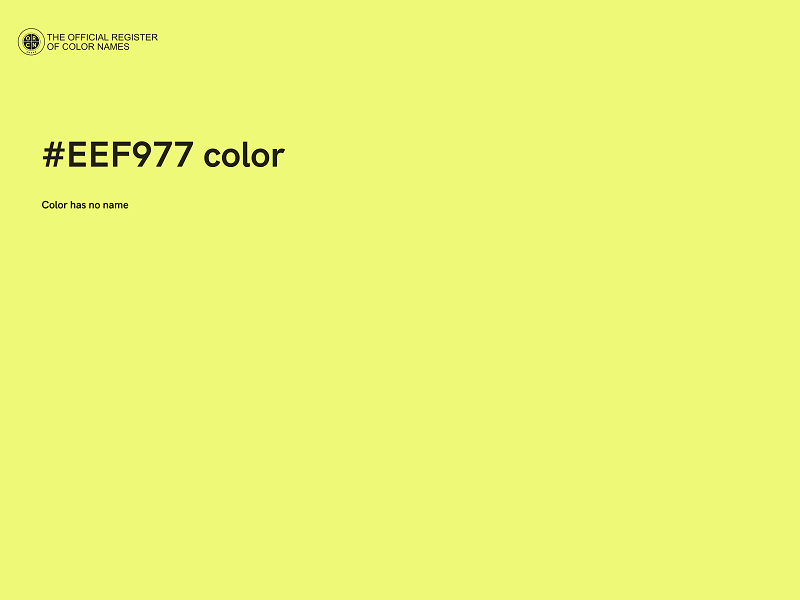 #EEF977 color image