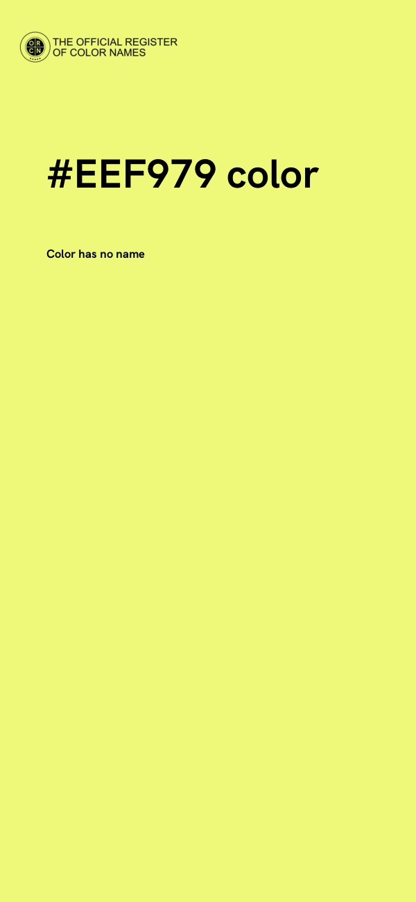 #EEF979 color image