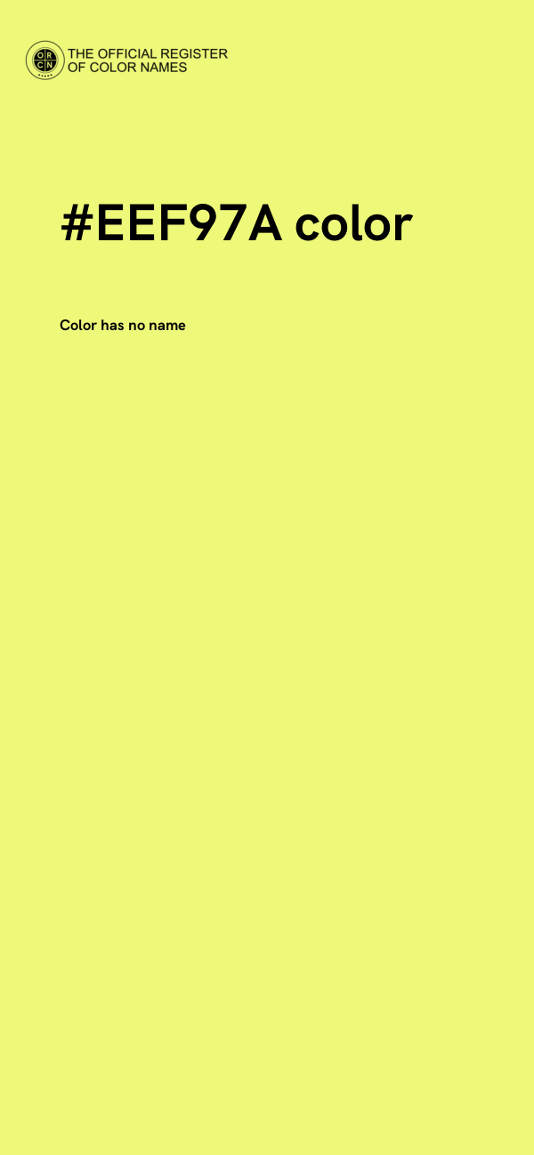 #EEF97A color image