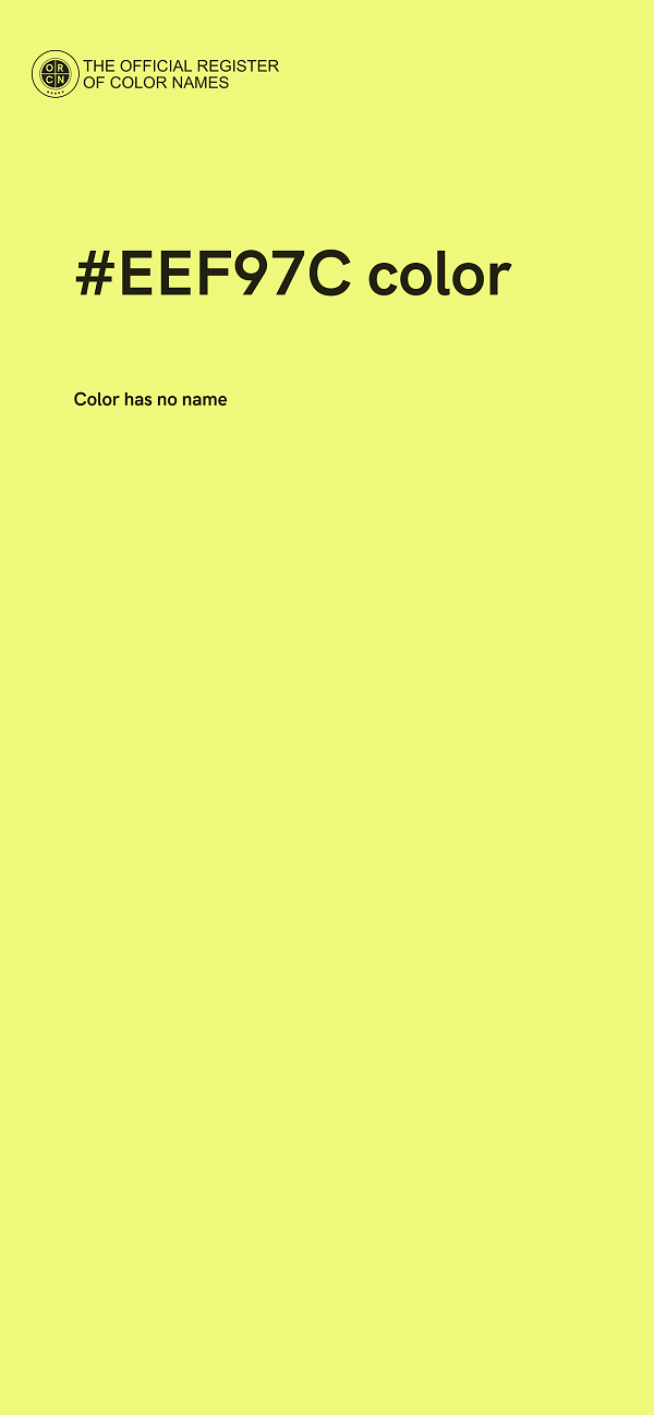 #EEF97C color image