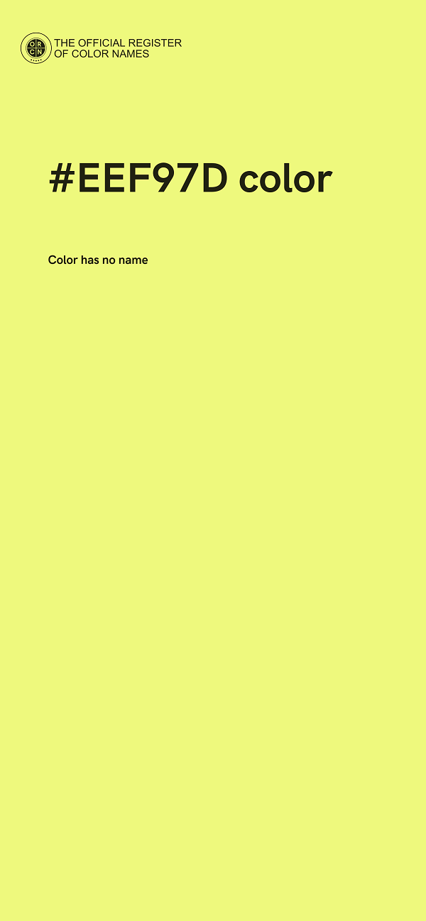 #EEF97D color image
