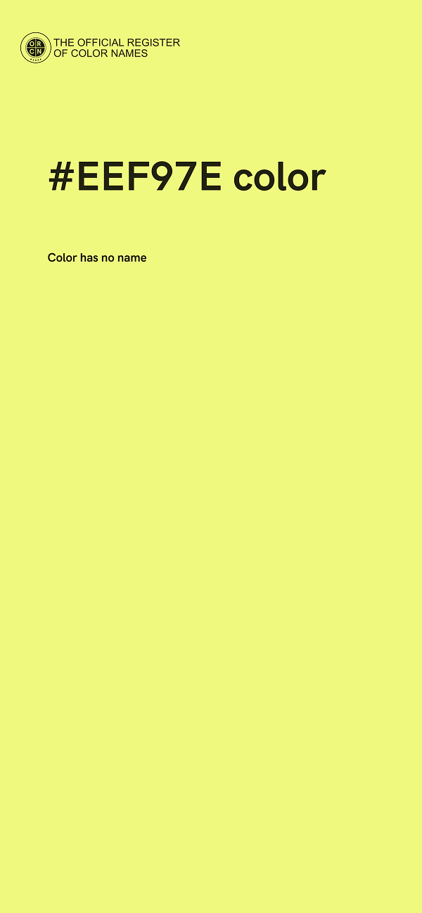 #EEF97E color image