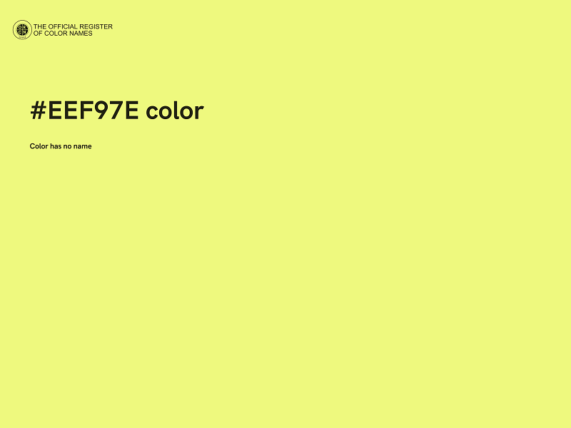 #EEF97E color image