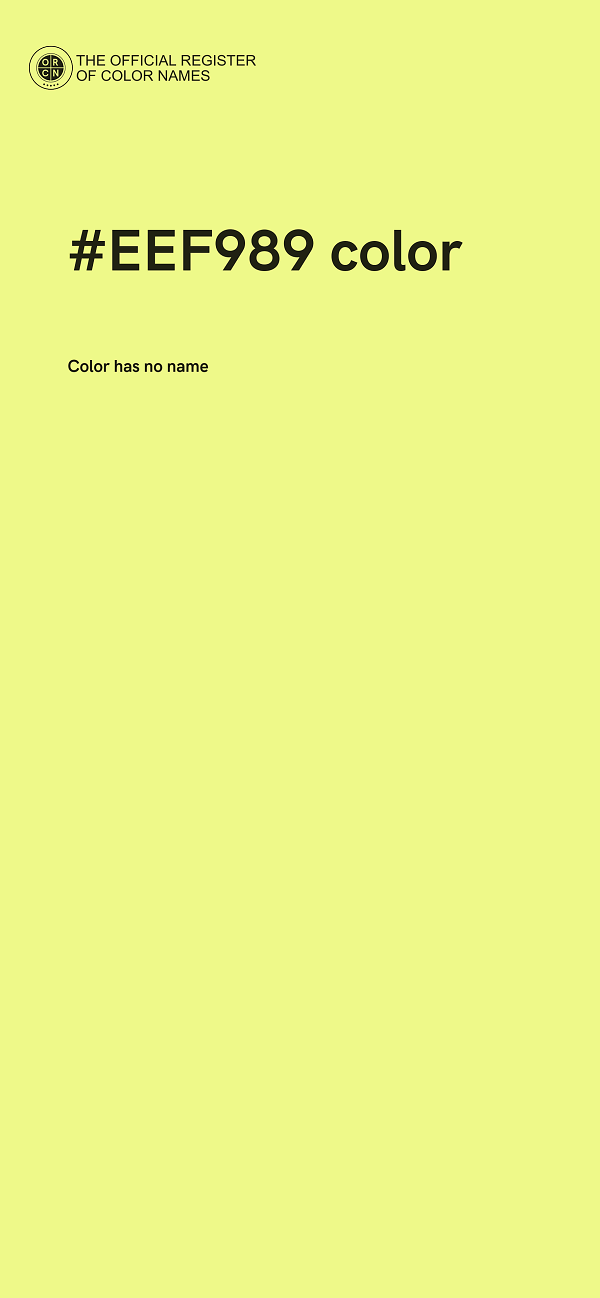 #EEF989 color image