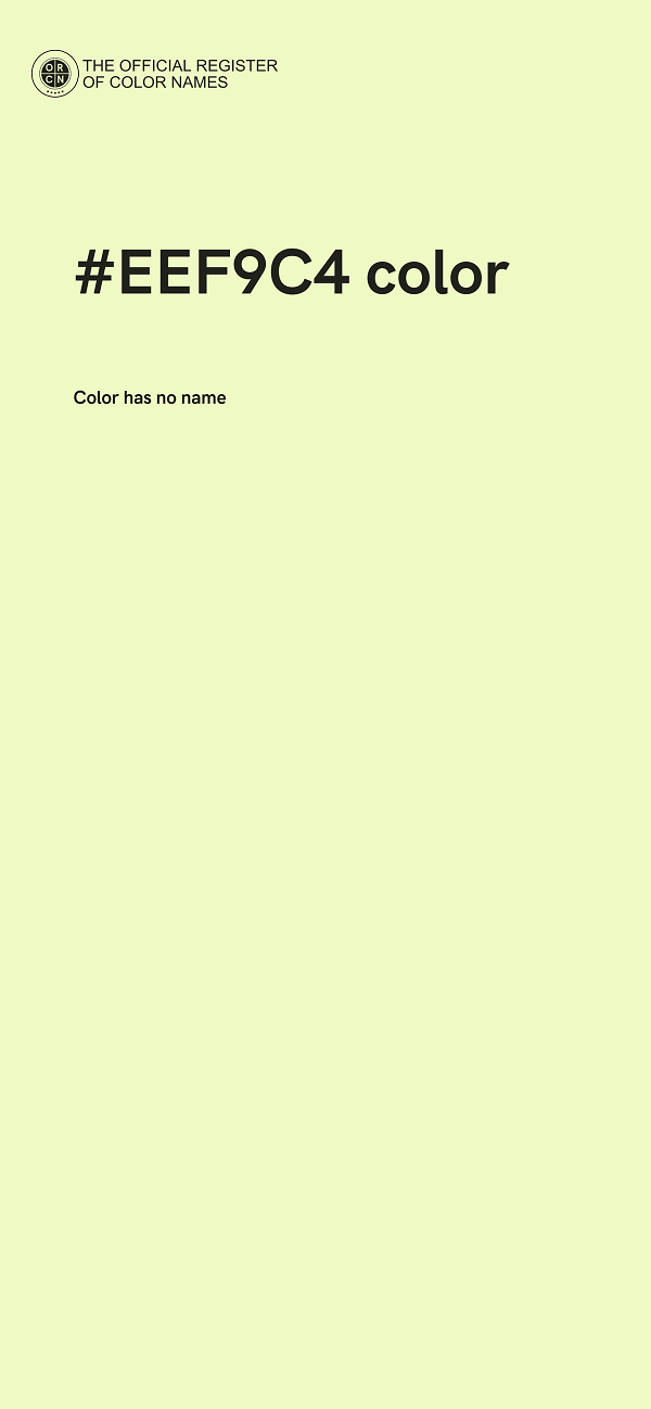 #EEF9C4 color image