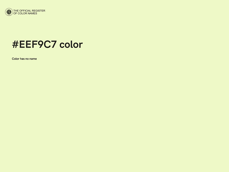 #EEF9C7 color image