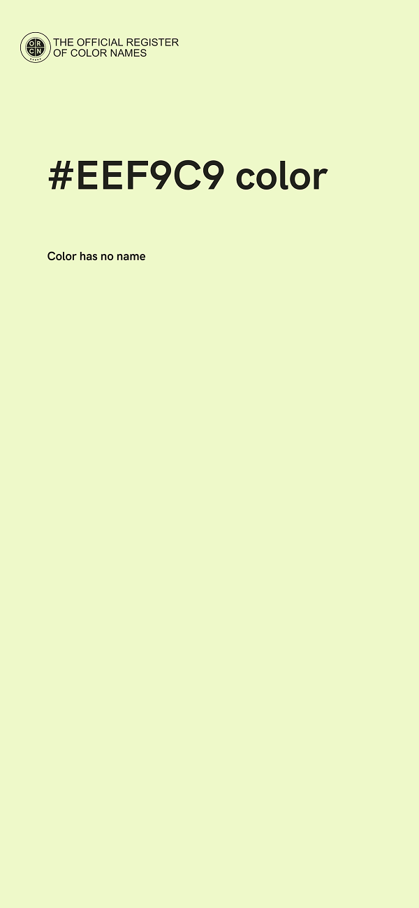 #EEF9C9 color image