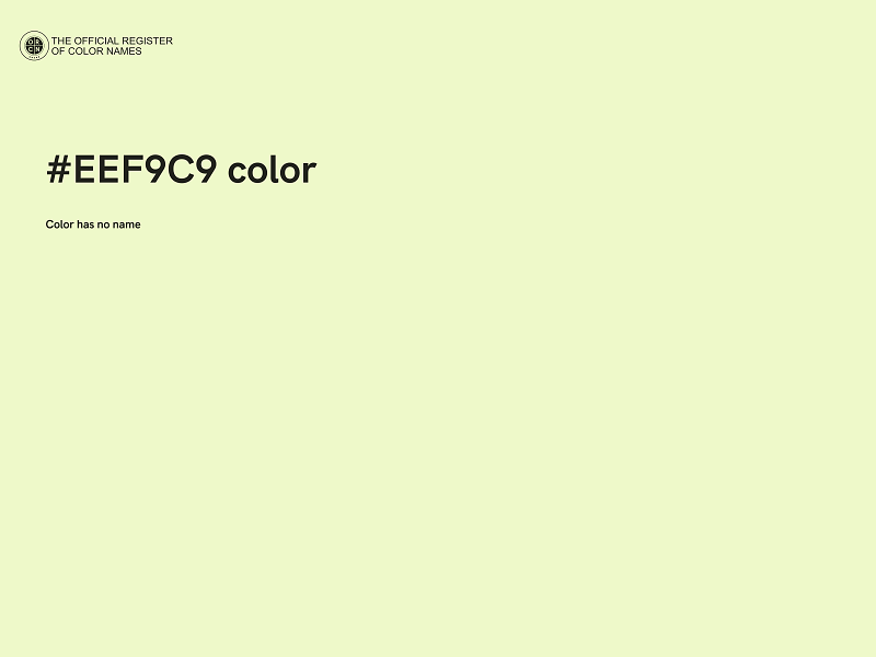 #EEF9C9 color image