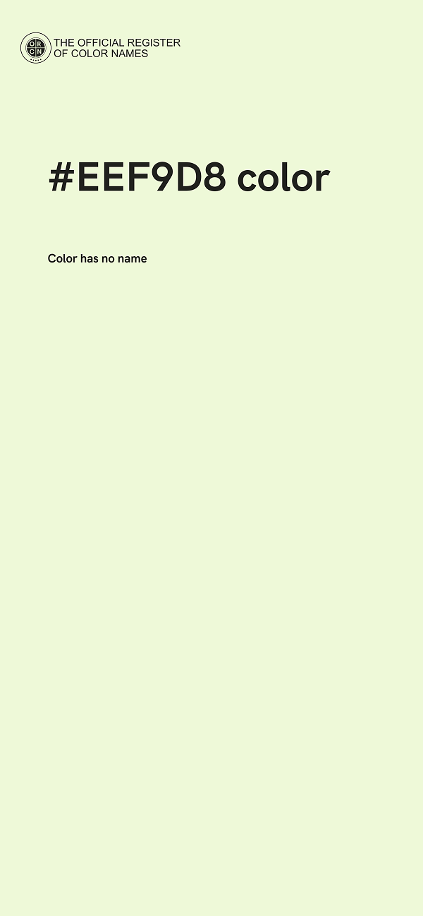 #EEF9D8 color image