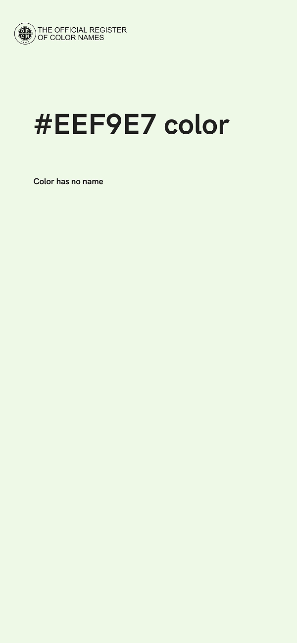 #EEF9E7 color image