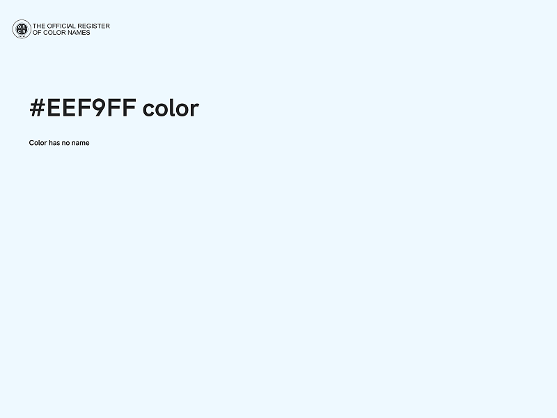 #EEF9FF color image