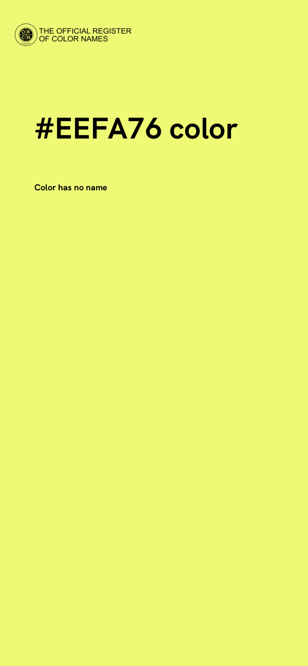 #EEFA76 color image