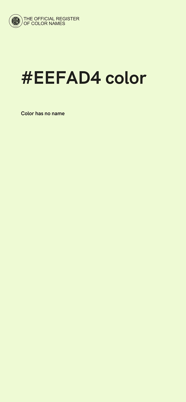 #EEFAD4 color image