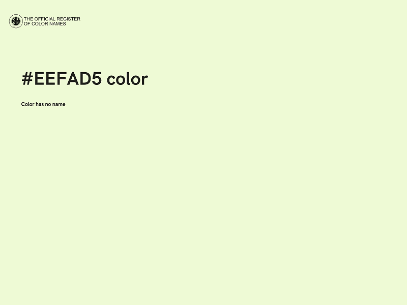 #EEFAD5 color image