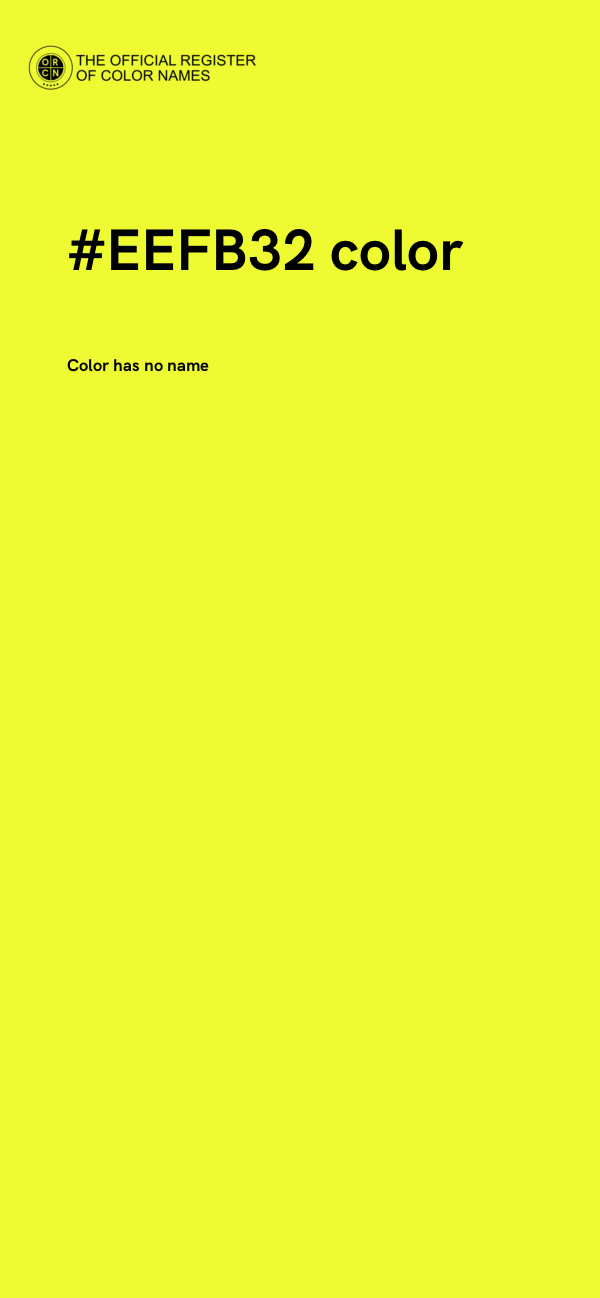 #EEFB32 color image