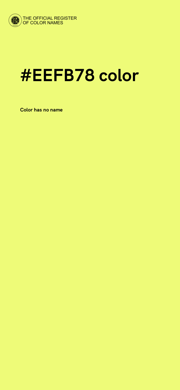 #EEFB78 color image