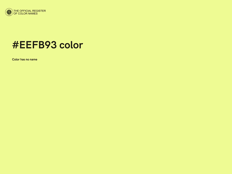 #EEFB93 color image