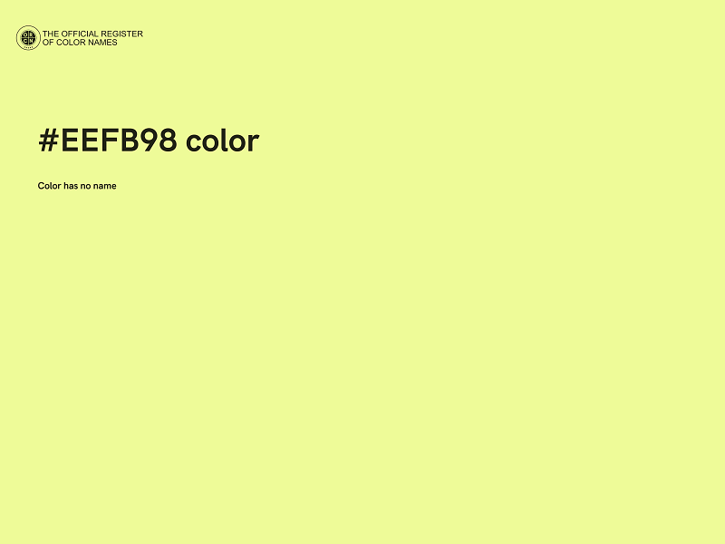 #EEFB98 color image