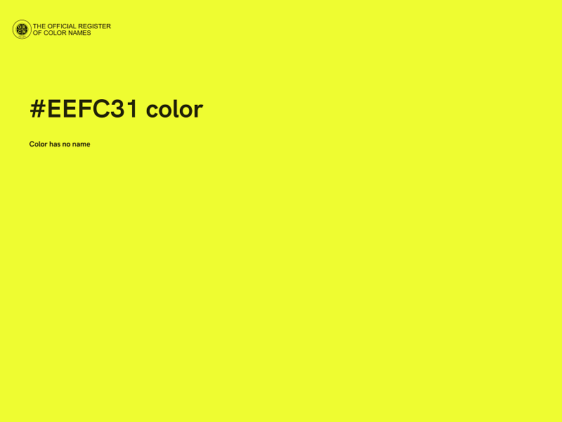 #EEFC31 color image