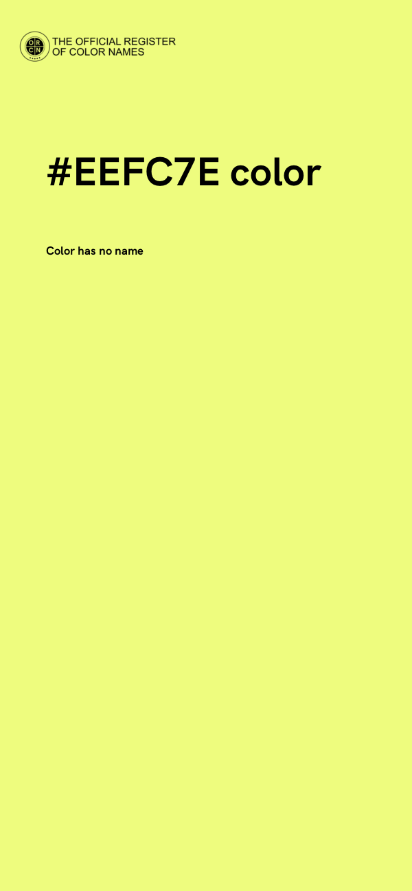 #EEFC7E color image