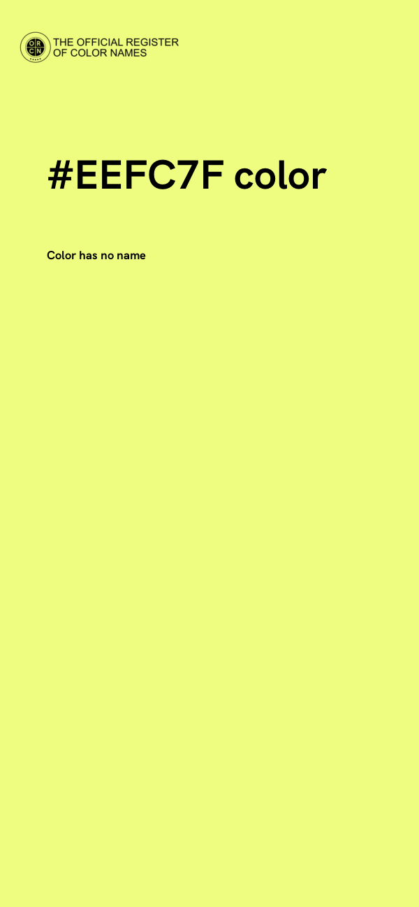 #EEFC7F color image