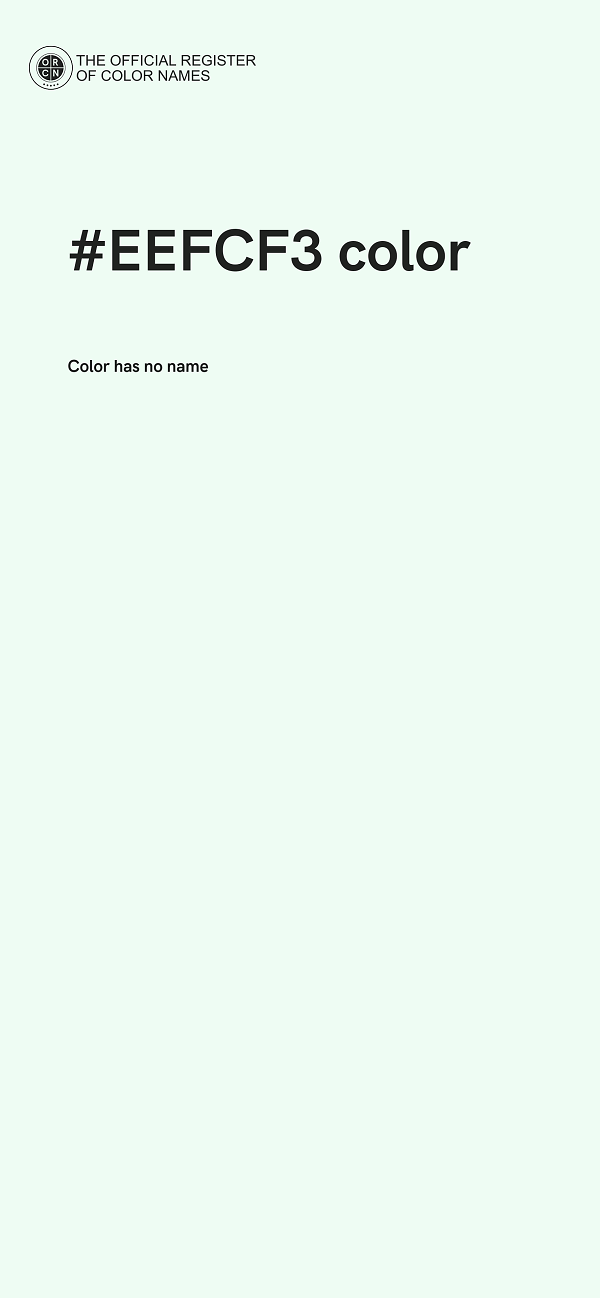 #EEFCF3 color image