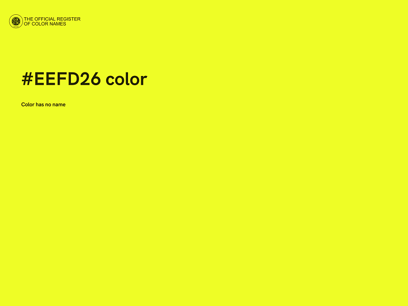 #EEFD26 color image