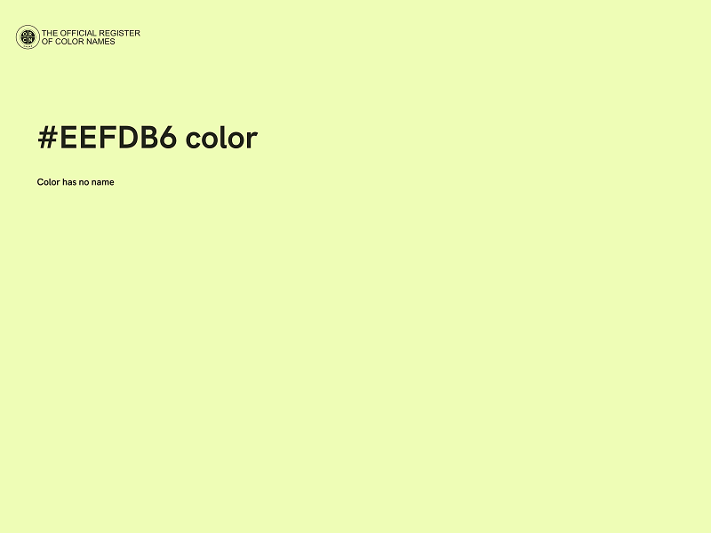#EEFDB6 color image