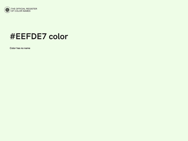 #EEFDE7 color image