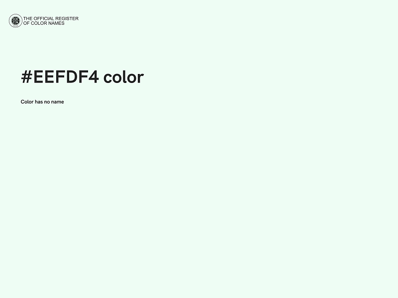 #EEFDF4 color image